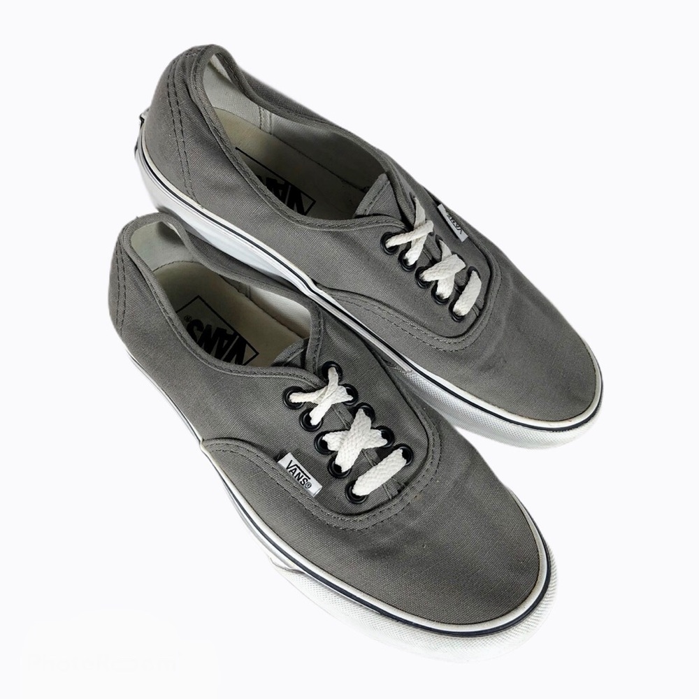 Vans Grey Classic Skate Shoe Canvas Sneakers